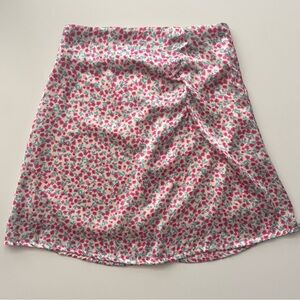 Women’s Floral Pink and Green Skirt